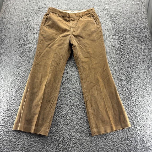 Vintage Levis Panatela Chino Pants Men 32x30 Brown Cotton Loose Bootcut Corduroy
